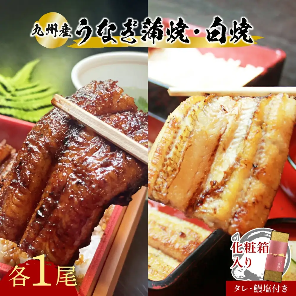 うなぎ 蒲焼白焼セット各1本九州産 | 豊後高田市 うなぎ