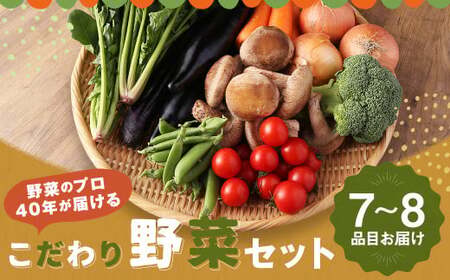野菜のプロ40年が届けるこだわり野菜セット！ 7～8品目 詰め合わせ 【2026年1月上旬より順次発送予定】