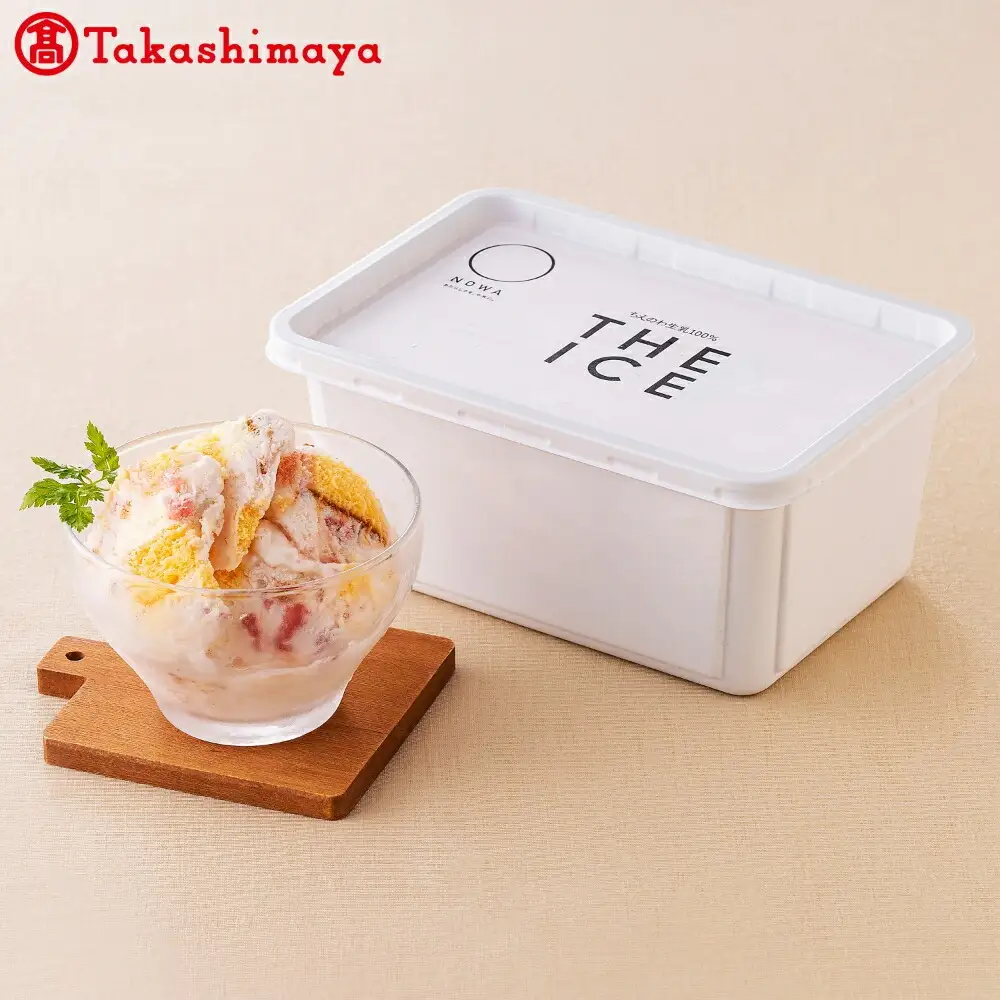 J FARM AMUSE 株式会社  THE ICE １リットル いちごケーキ 高島屋選定品 【TK0000071】（ あいす アイス アイスクリーム いちご イチゴ 苺 業務用 北海道 別海町 人気 ふるさと納税 ）
