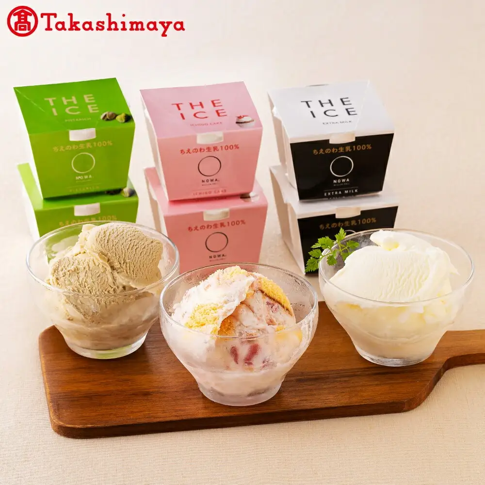 J FARM AMUSE 株式会社  THE ICE 3種詰合6個 高島屋選定品  【TK0000073】（ あいす アイス アイスクリーム みるく ミルク いちご イチゴ 苺 ピスタチオセット北海道 別海町 人気 ふるさと納税 ふるさと納税 ）