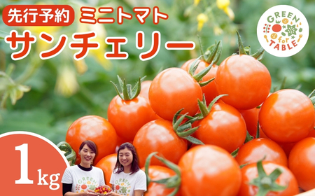 【先行予約】 ミニトマト サンチェリー 1kg 農家直送 福島県 田村市
