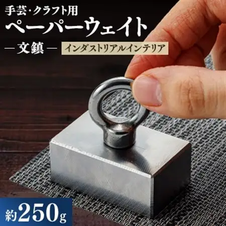 金型屋が作るアイアン雑貨　文鎮(ペーパーウェイト、手芸用、クラフト用など)【1399408】