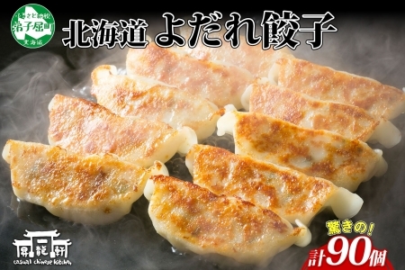 1813. よだれ餃子 10個入 9パック 計90個 生 餃子 ぎょうざ ギョウザ ギョーザ 冷凍 中華 豚 肉 野菜 厚皮 焼き 惣菜 お取り寄せ 昇龍軒 送料無料 北海道 弟子屈町 30000円