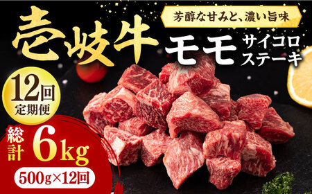 【全12回定期便】 壱岐牛 サイコロステーキ 500g《壱岐市》【株式会社イチヤマ】 肉 牛肉 ステーキ BBQ 焼肉 [JFE075] 288000 288000円