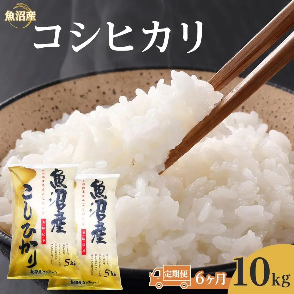 【6回】令和７年産魚沼産コシヒカリ　10kg　1回目は注文確認後1週間以内に発送｜新潟県　魚沼　こしひかり　令和7年産