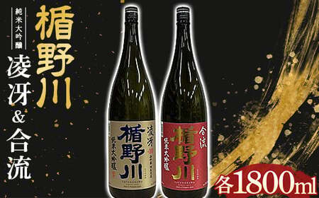 楯野川 純米大吟醸 『凌冴』『合流』 1800ml 2本セット F2Y-4623