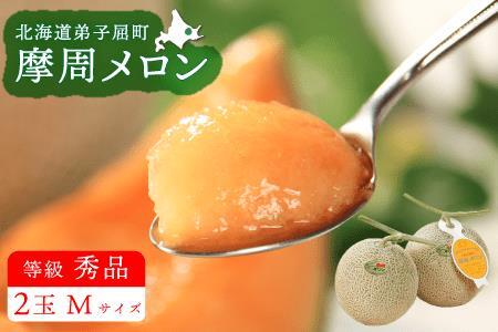 ★先行予約★3073.摩周メロン秀品２玉入り（1.1kg以上）8月上旬より順次発送予定