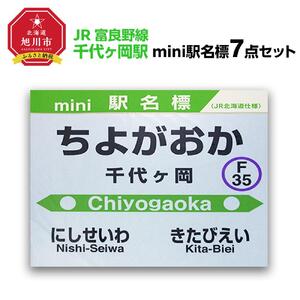 鉄道【千代ヶ岡駅】ミニ駅名標７点セット_02085