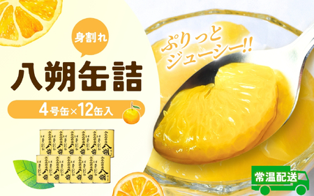 和歌山県産八朔缶詰（身割れ）約425ｇ×12缶セット【入金確定後より7営業日以内に発送予定】【KF7】【A225-frks121】