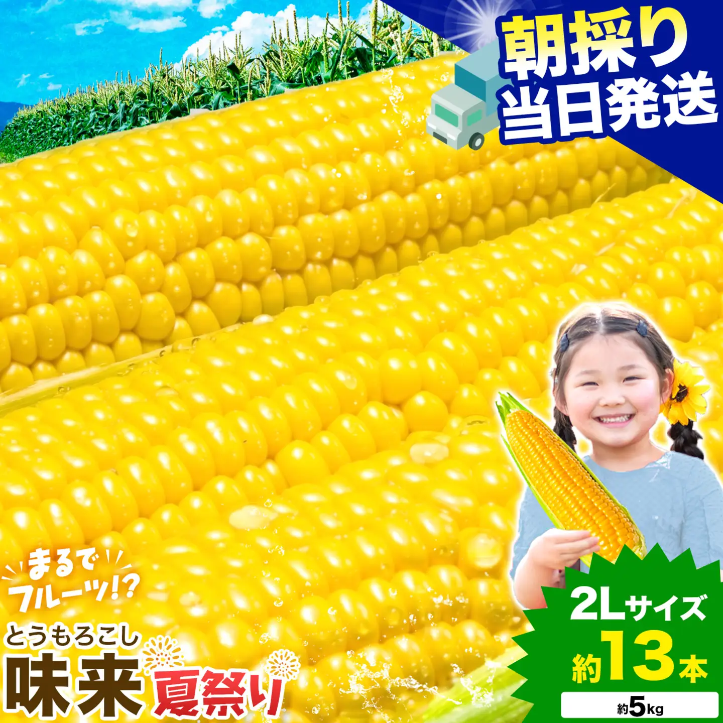 とうもろこし味来  約5kg 野菜 トウモロコシ