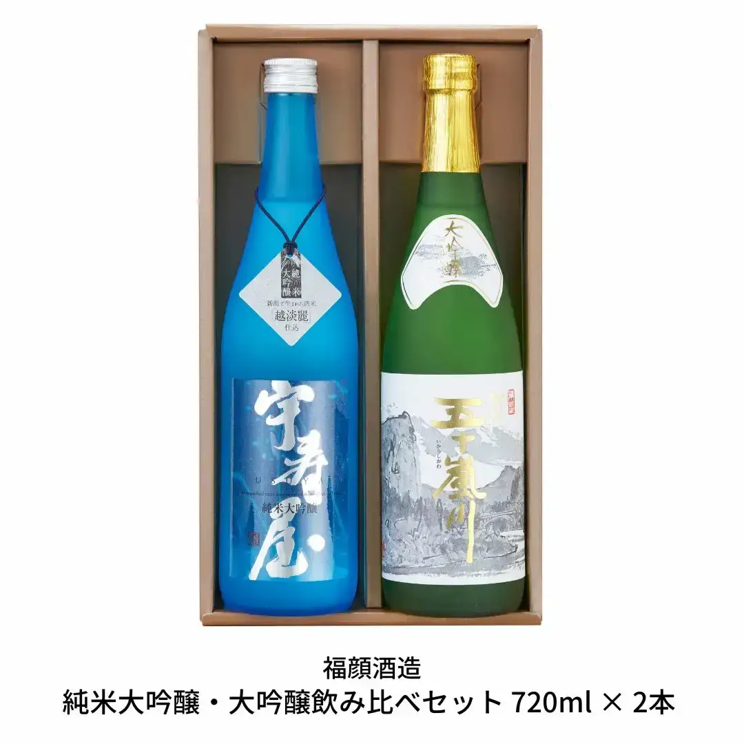 純米大吟醸 大吟醸 飲み比べ 720ml × 2本 日本酒  [福顔酒造] 【017S032】