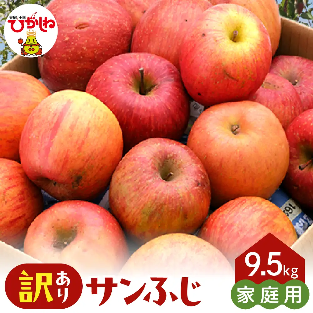 2026年産 ※訳あり※ サンふじ満杯詰 約9.5kg サンふじ