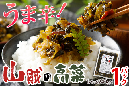 辛子高菜 240g×1パック 山賊の高菜