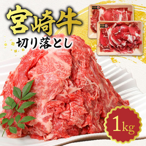 宮崎牛切り落とし1kg N0140-YA870
