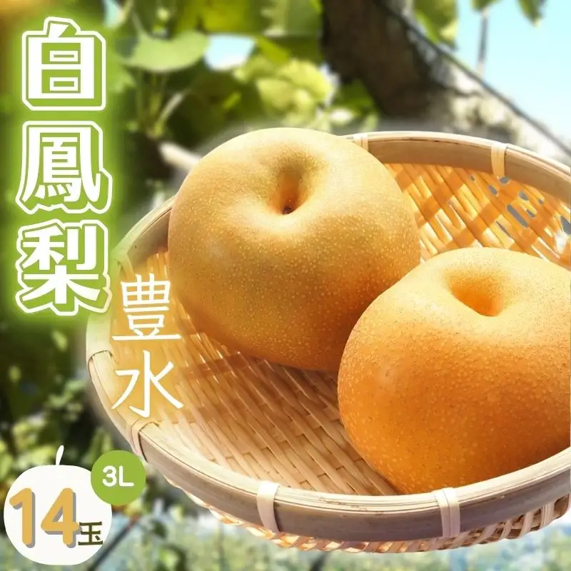白鳳梨（豊水）3L  14玉 ※お届けは9月上旬から9月中旬頃の予定です【hkns0001】