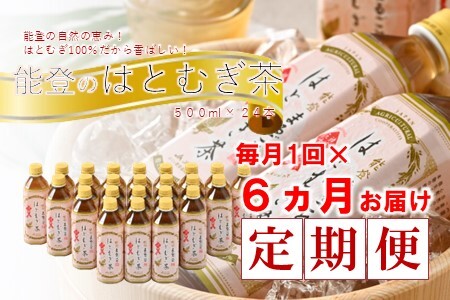 【6回定期便】 はとむぎ茶 ペットボトル 24本 ペットボトル