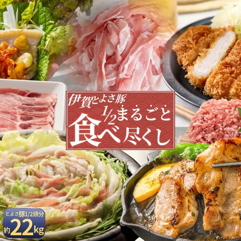 伊賀とよさ豚1/2まるごと食べ尽くし【cook0047】