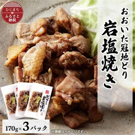おおいた冠地どり　岩塩焼き　3パック_肉  鶏肉 _【配送不可地域：離島】【1408398】