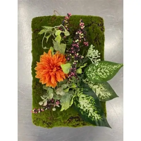 インテリアアートフラワー(オレンジ)_花・観葉植物 造花・プリザーブドフラワー 花 _【1408720】