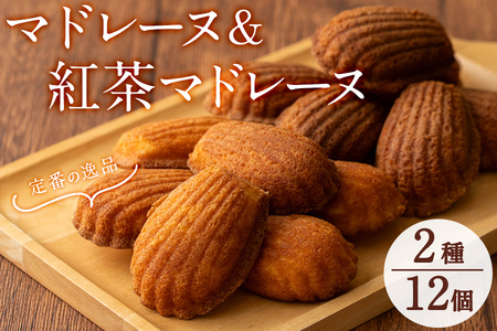 【創業以来の逸品】マドレーヌ＆紅茶マドレーヌ(各6個・計12個入) p9-025