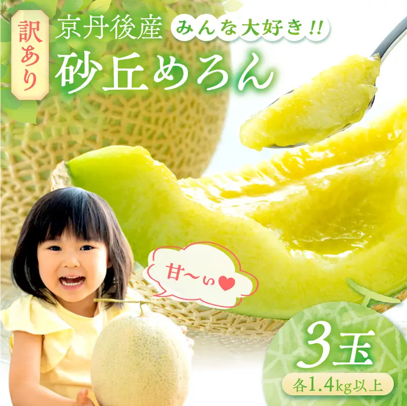【メロン】砂丘メロン 3玉（2026年7月下旬～発送）