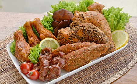太陽チキンスモーク　バラエティーセット（6種類入り）人気のスモークチキンを一箱にたくさん詰めてお届け！◆