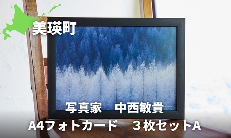 写真家　中西敏貴　A4フォトカード　３枚セットA[010-204]