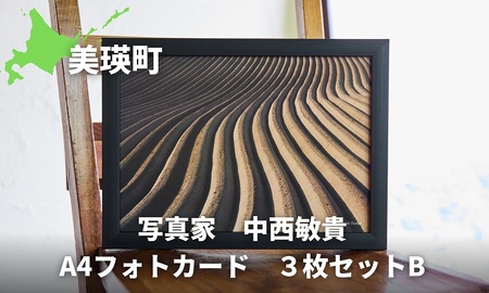 写真家　中西敏貴　A4フォトカード　３枚セットB[010-205]