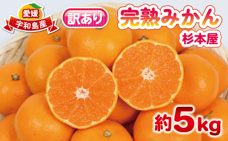 【みかん】訳あり完熟早生5kg杉本屋みかん|B010-143004