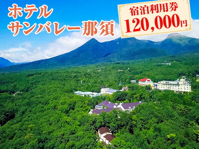 ホテルサンバレー那須 宿泊利用券 120,000円分｜宿泊 旅行 チケット 宿泊券 旅行券 旅 リラックス ファミリー 温泉 露天風呂 国内旅行 那須 栃木県 那須町〔M-2〕※着日指定不可