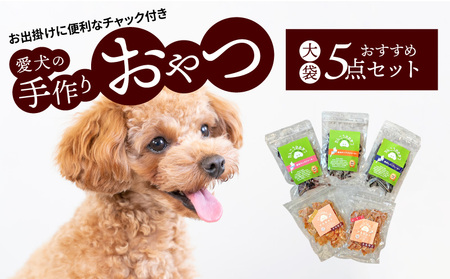 愛犬の手作りおやつ 大袋5点セット　全犬種対象 鹿肉 ペット ペットフード ジャーキー チップス 詰め合わせ Wanfood BULAN DK-0002