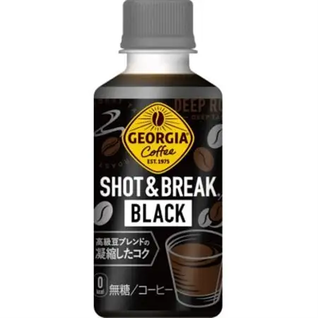 ジョージア ショット＆ブレイク ブラック　195mlPET×30本_飲料・ドリンク 飲料 コーヒー・コーヒー豆 _【1411102】
