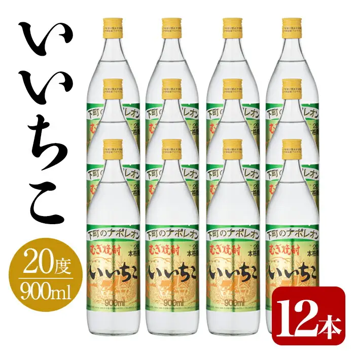 いいちこ ビン 20度セット(計10.8L・900ml×12本)酒 お酒 むぎ焼酎 1800ml 麦焼酎 いいちこ 常温 三和酒類 セット【104304200】【山添産業】