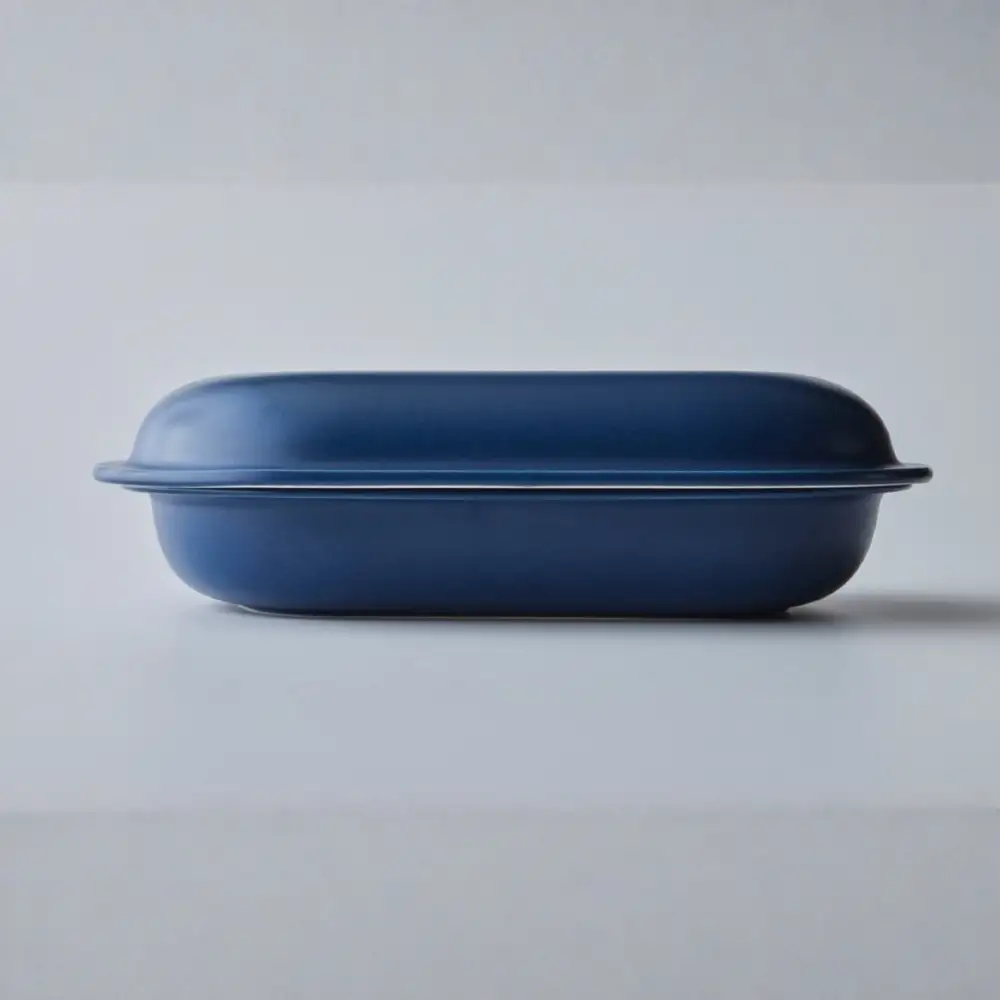 新発想・電子レンジで簡単に本格調理ができるRANGESTAR（レンジスター）large（ダークブルー）