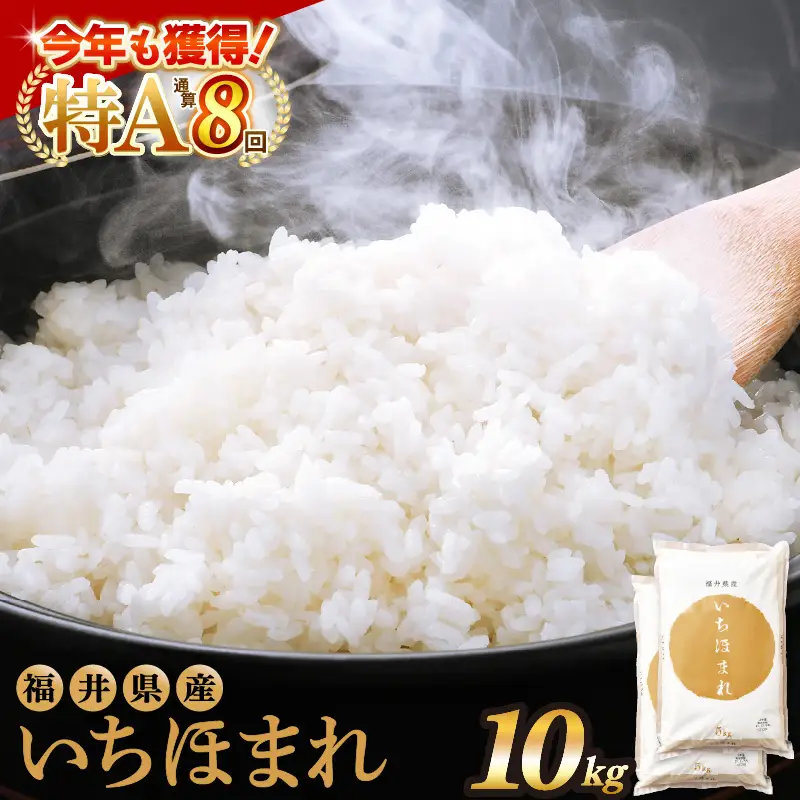 【令和7年産】いちほまれ 精米 10kg 特A 福井県 ブランド米 白米 [e27-c011]