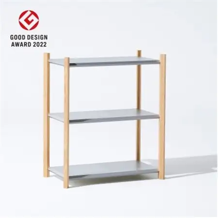 【Fulcrum】Baguette shelf シェルフ / 3段×1列(シルバー)_雑貨・日用品  家具・インテリア _【1387096】