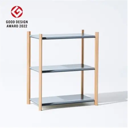【Fulcrum】Baguette shelf シェルフ / 3段×1列(グレー)_雑貨・日用品  家具・インテリア _【1387097】