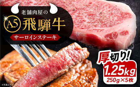 飛騨牛 サーロインステーキ A5 (250g×5枚) / 恵那市 / 岩島屋 [AUAJ013] 飛騨牛