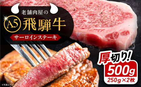 飛騨牛 サーロインステーキ (A5ランク) 1パック (250g×2枚) / 恵那市 / 岩島屋 [AUAJ012]
