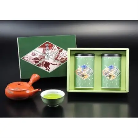 甲斐のみどり南部茶(天子)1箱(200g缶×2本)【1315462】