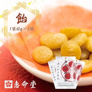 屋久島・種子島産ガジュツ配合 恵命堂我述飴（5袋セット）