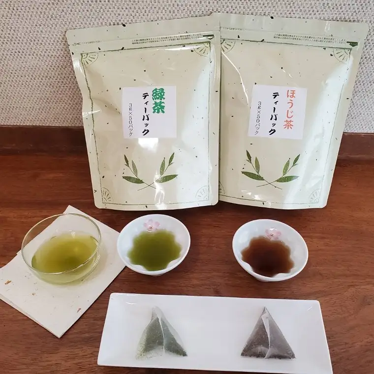 S241 野口園 お手軽 ティーパック 緑茶 ・ ほうじ茶 セット