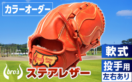 軟式投手用グローブ(カラーオーダー)【吉川清商店　bro's】