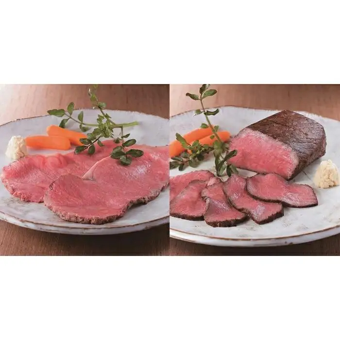 【定期便全6回】ローストビーフの店鎌倉山　黒毛和牛ローストビーフサーロイン・モモ ｜ 肉 牛肉 モモ サーロイン ローストビーフ 黒毛 和牛 定期便 ふるさと納税 ギフト 鎌倉山  贈答 高級 食べ比べ  モモ肉 セット 和牛サーロイン 和牛モモ 低温調理 ソース付き しっとり ジューシー 送料無料 神奈川 鎌倉 ローストビーフ