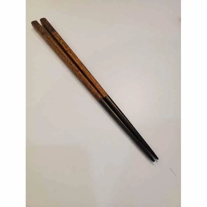 鎌倉彫　箸　先黒漆塗