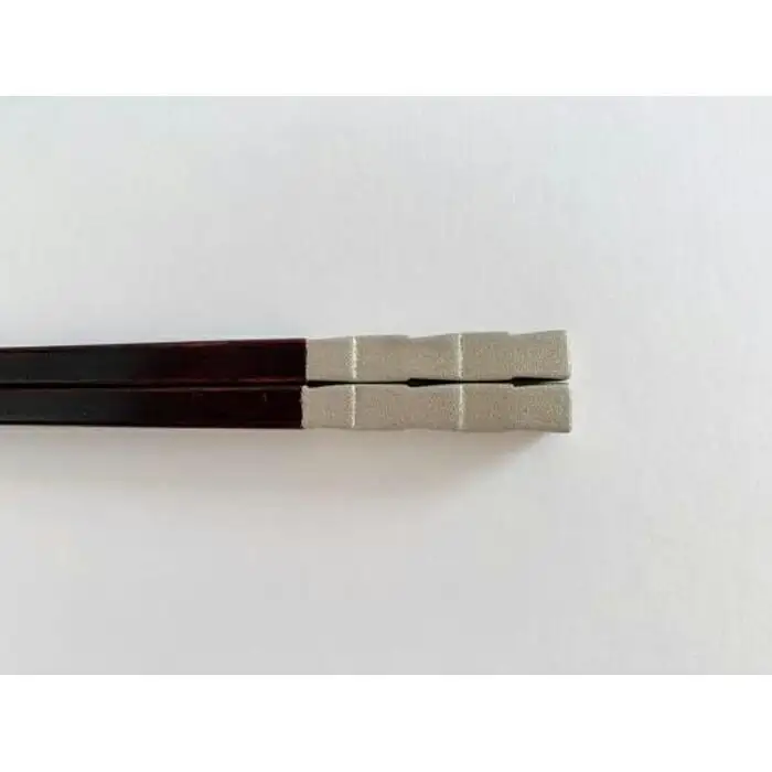 鎌倉彫　箸「市松」錫　21.5cm