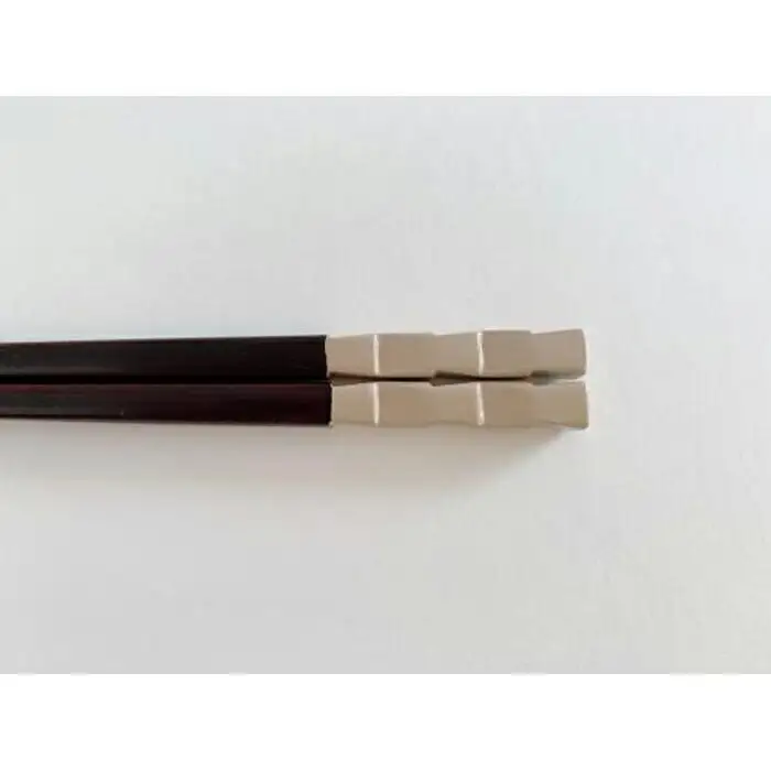 鎌倉彫　箸「市松」白　23cm