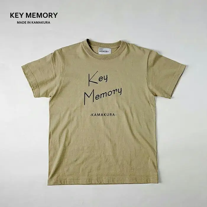 【2サイズ】KEYMEMORY かまくらロゴＴシャツ　BEIGE