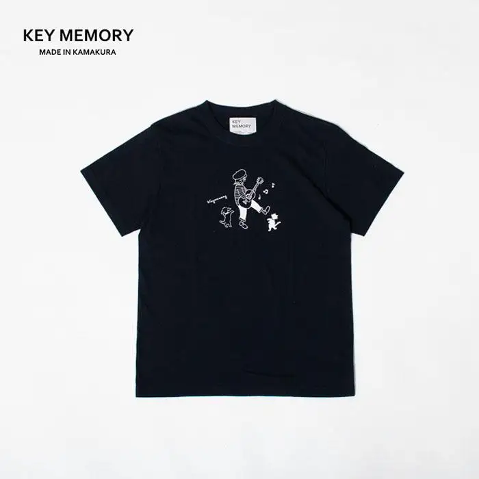 《2》メンズL　ミュージックTシャツ　NAVY