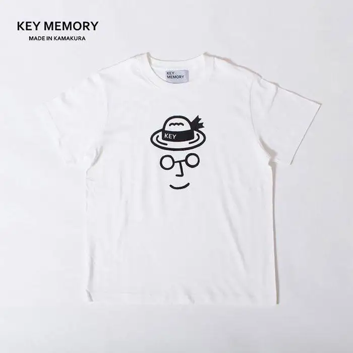【1サイズ】【KEY MEMORY】Straw hat T-shirts WHITE